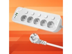 Listwa zasilająca (5 gniazd) z indywidualnymi wyłącznikami, gniazdami USB i lampką LED za 85,09 zł w Amazon PL