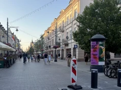 Piotrkowska znów bez jednego słupka. To już drugie uszkodzenie systemu