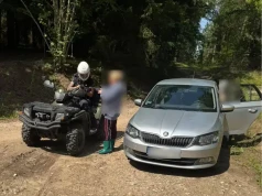 Akcja poszukiwawcza w Nadleśnictwie Kudypy. Policjanci na quadach odnaleźli zaginioną grzybiarkę