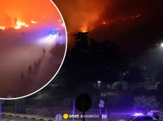 Trudna walka z pożarami w Hiszpanii. Ogień błyskawicznie wdarł się na drogę