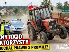 Co tam się wydarzyło?! Pijany rajd traktorzysty, wydmuchał prawie 3 promile