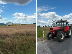 Ciągnik wjechał pod pociąg. Groźny wypadek pod Sobótką