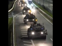 Nocny przerzut Panzerlehrbataillon 93 na Litwę. Przejechał przez Polskę