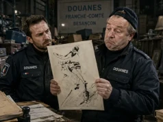 A tam w kącie co za bazgroły? Chagall? Nie znam