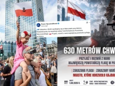 Prawo i Sprawiedliwość zapowiada, że rozwiesi najdłuższą flagę powstańczą 1 sierpnia