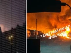 Zmasowany atak w Ukrainie. Eksplozje w Kijowie, zawyły syreny