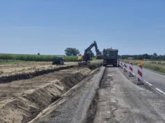 Łęczyca: Trwa remont DK 60 z Topoli Królewskiej do Kutna. Wprowadzono objazdy i ruch wahadłowy