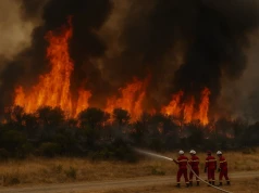 Pożar w Żyrondzie ustabilizowany. Spokojna noc i lepsza pogoda