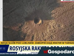 Rosyjska rakieta spadła pod Biłgorajem! Krater o średnicy 10 m