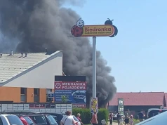Gęsty dym nad Sędziszowem Małopolskim