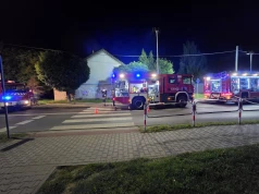 Nocny pożar „Syberii” w Skoczowie. Strażacy podejrzewają podpalenie