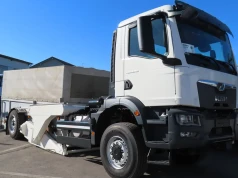 Przeszczep podwozia: hydrauliczny tył z Axora podpięty do nowego MAN-a TGM
