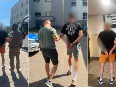 Zatrzymanie piłkarzy po meczu III ligi w Nowym Stawie