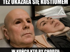Podejrzany zdjął głowę i wyszedł
