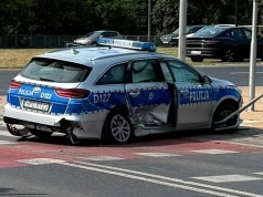 Groźny wypadek z udziałem radiowozu w Lublinie. Ranne cztery osoby, w tym policjanci