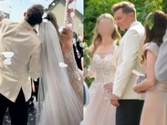Stylistka o sukni ślubnej żony Brzozowskiego. Zwraca uwagę na dekolt