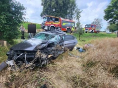 Poważny wypadek na Mazurach. Pięcioro poszkodowanych zostało przewiezionych do szpitali