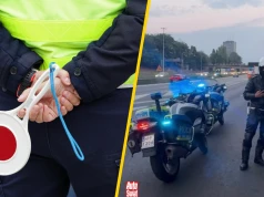 Policjanci na motocyklach zatrzymali pijanego rowerzystę. Na autostradzie A4