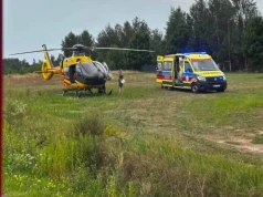 Chłopiec mocno się poparzył. Wpadł do ogniska