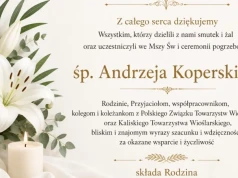 Podziękowanie od rodziny Śp. Andrzeja Koperskiego