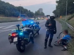 Rowerem po A4. Policja złapała pijanego 38-latka