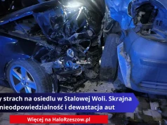 Nocny strach na osiedlu w Stalowej Woli. Skrajna nieodpowiedzialność i dewastacja aut