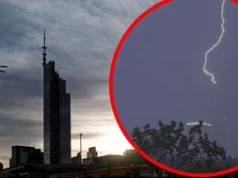 Piorun uderzył w Varso Tower. Spektakularne nagranie z Warszawy