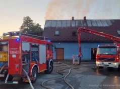 Pożar budynku w miejscowości Chojnik
