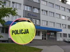 Gruba zadyma w Chełmie. Pijany policjant zaparkował w ścianie własnej komendy