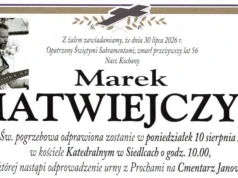 Ostatnie pożegnanie Marka Matwiejczyka. Bliscy mają prośbę do żałobników