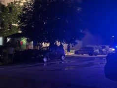 Pożar mieszkania w wieżowcu. Nocna akcja gaśnicza na os. Słonecznym