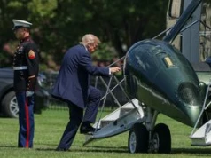 Incydent z udziałem śmigłowca Marine One. Na pokładzie był Trump
