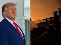 Działo się w nocy. Atak na Kijów i incydent przed wizytą Trumpa