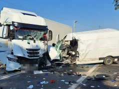 Wypadek na DK91 w gminie Ozorków. Dwie osoby ranne, LPR na miejscu