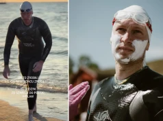 Bartek Kubkowski przepłynął Bałtyk wpław. 31-latek z Giżycka wspierał Cancer Fighters