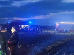 Pożar składowiska opon pod Nysą. Gaszenie trwało 13 godzin