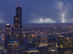 Burze i ulewne deszcze nad Chicago