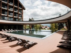 Koniec z jelonkami i ciężkim drewnem. Ten hotel pokazuje nowy trend w górskich wnętrzach