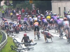 Potężna kraksa na Tour de Pologne w Piechowicach. Konieczna była neutralizacja wyścigu.