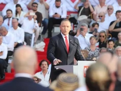 Prezydent wspomniał o Czarzastym i jego polityce. "Precz z komuną" - skandował tłum