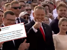 Ale przyłożył! Pod Pałacem trwała impreza dla Nawrockiego, a Tusk… „Na pierwszą rocznicę…”