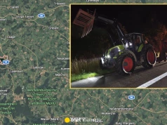 Polak jechał traktorem po niemieckiej autostradzie. Nie miał uprawnień, był pijany