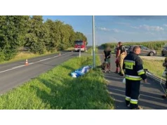 Wypadek na spadochronie. Zderzenie z latarnią w trakcie lotu