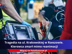Tragedia na ul. Krakowskiej w Rzeszowie. Kierowca zmarł mimo reanimacji