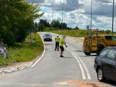Zderzenie na DK 16 pod Ostródą. 13-latek trafił do szpitala