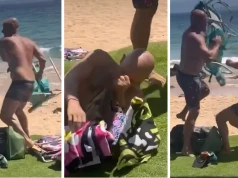 Tak się kończy polityczną karierę! Złapał za leżak i rzucił się na plażowicza i padł. „Uderzyłem go”