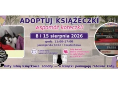 Stowarzyszenie Częstochowa dla Zwierząt organizuje książkowy bazarek. Dochód zostanie przeznaczony na pokrycie kosztów leczenia kocich podopiecznych
