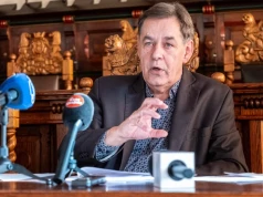 Burmistrz Arseniusz Finster o nowym układzie drogowym na ulicy Bankowej