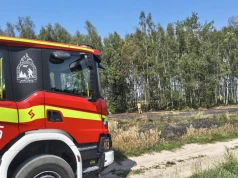 Płonęło rżysko i pole uprawne. Ogień strawił niemal hektar pól w gminie Nasielsk