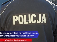 Niespodziewany incydent na ruchliwej trasie. Służby wprowadziły ruch wahadłowy